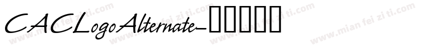 CACLogoAlternate字体转换