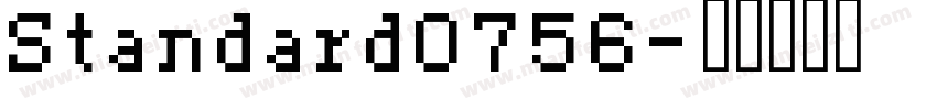 Standard0756字体转换