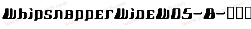 WhipsnapperWideW05-B字体转换