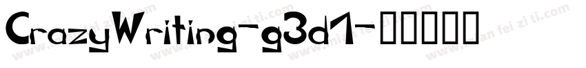 CrazyWriting-g3d1字体转换