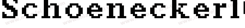 Schoenecker1066字体转换