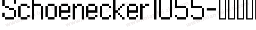 Schoenecker1055字体转换