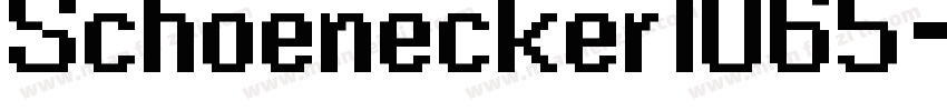 Schoenecker1065字体转换