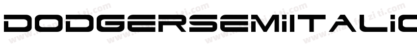 DodgerSemiItalic-pXE1字体转换