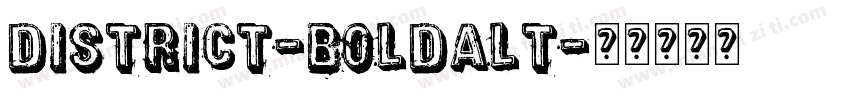 District-BoldAlt字体转换