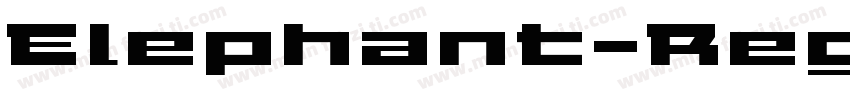 Elephant-Regular-常规字体转换