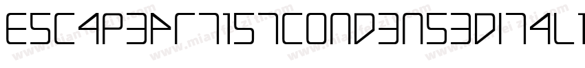 EscapeArtistCondensedItalic-3zl16字体转换