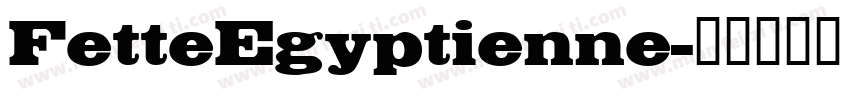 FetteEgyptienne字体转换