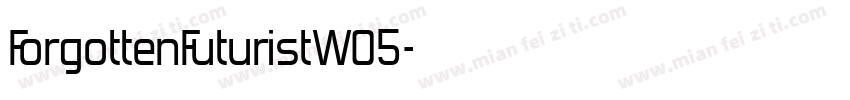 ForgottenFuturistW05字体转换