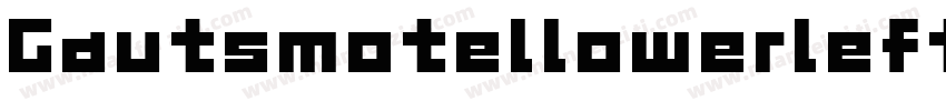 Gautsmotellowerleft-1jwL字体转换