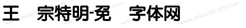 王汉宗特明字体转换