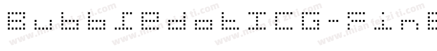 BubbledotICG-FinePos字体转换