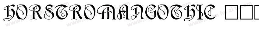Horstromangothic字体转换