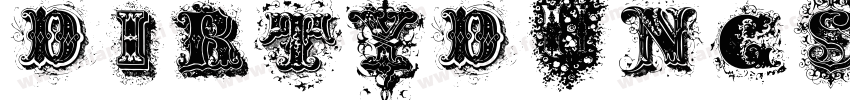 DirtyDungSolid-OA54字体转换
