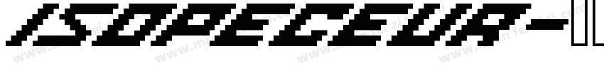 ISOPECEUR字体转换