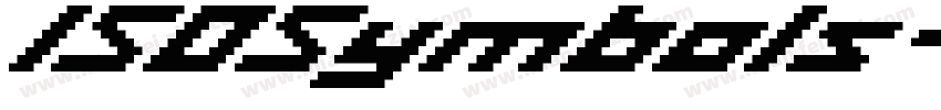 ISOSymbols-Icons字体转换