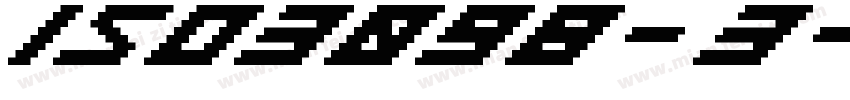 ISO3098-3字体转换