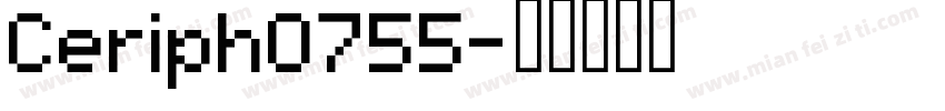Ceriph0755字体转换