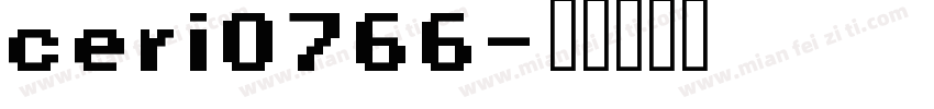 ceri0766字体转换