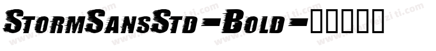 StormSansStd-Bold字体转换