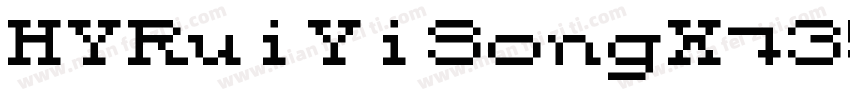 HYRuiYiSongX_35J字体转换