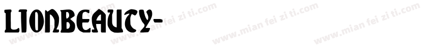 lionbeauty字体转换