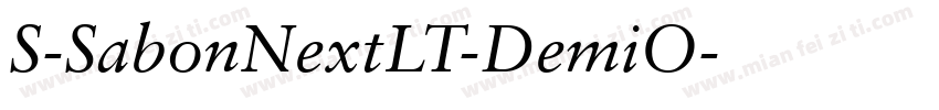 S-SabonNextLT-DemiO字体转换