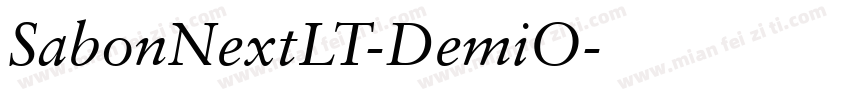 SabonNextLT-DemiO字体转换