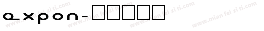 EXPON字体转换