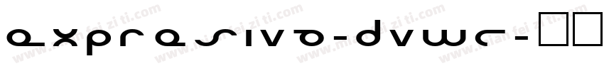 Expresiva-dvWR字体转换