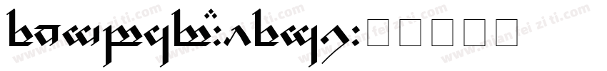 Tengwar-Elesi字体转换