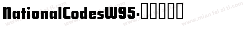 NationalCodesW95字体转换