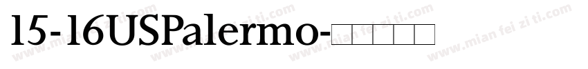 15-16USPalermo字体转换