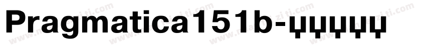 Pragmatica151b字体转换