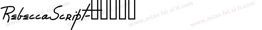 RebeccaScript字体转换