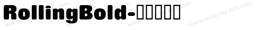RollingBold字体转换