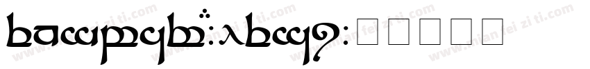 Tengwar-Elesi字体转换