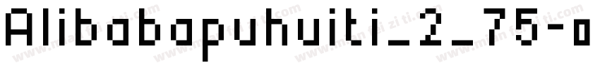 Alibabapuhuiti_2_75字体转换