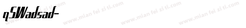 qSWadsad字体转换