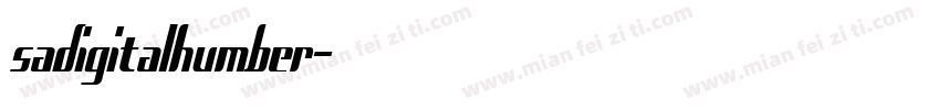 sadigitalhumber字体转换