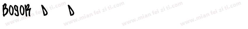 Bogor-D87D字体转换