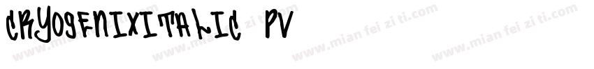 CryogenixItalic-Pv87字体转换