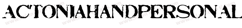 ActoniaHandPERSONALU字体转换