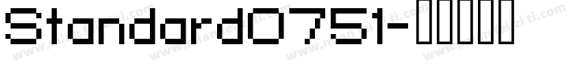 Standard0751字体转换