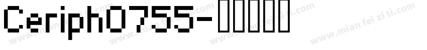 Ceriph0755字体转换