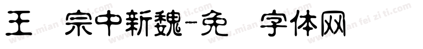 王汉宗中新魏字体转换