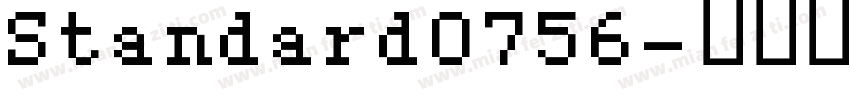 Standard0756字体转换