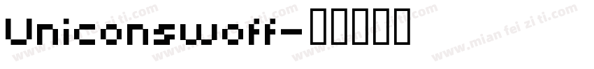 Uniconswoff字体转换