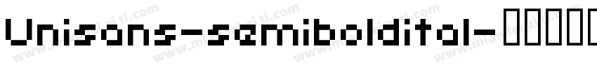 Unisans-semiboldital字体转换