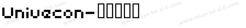 Univecon字体转换